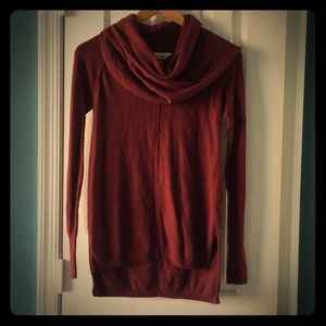 Maroon Cowl Neck Sweater